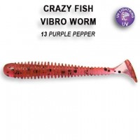 VIBRO WORM 3-50-13-1 Силиконовые приманки Crazy Fish