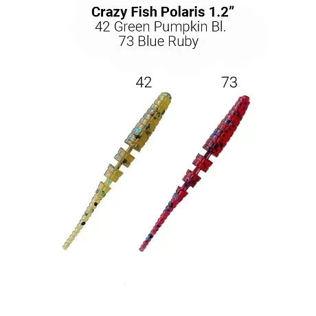 Polaris 1.2" 61-30-42/73-5 Силиконовые приманки Crazy Fish