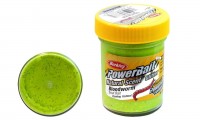 Форелевая Паста Berkley Powerbait Natural Scent Glitter Bloodworm Chartreuse