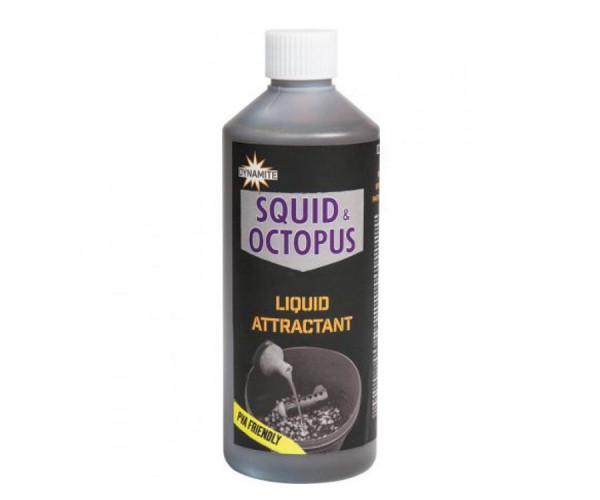Аттрактант DYNAMITE BAITS Liquid Attractant Squid & Octopus 500мл.