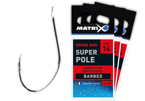 Крючки Matrix Super Pole Barbed (размер 10)