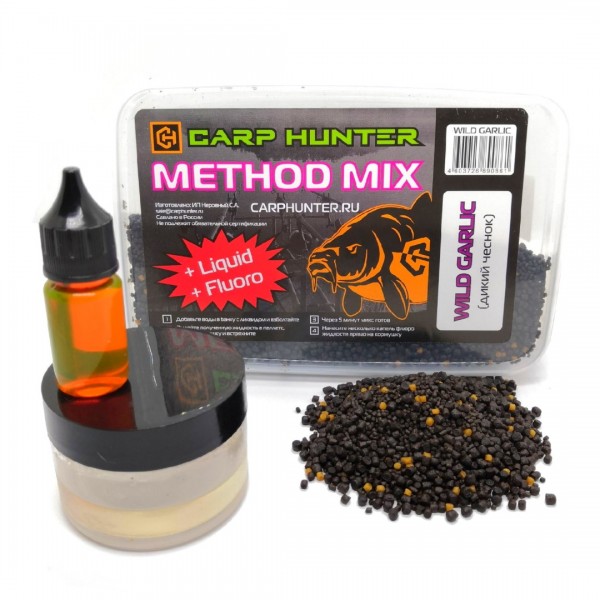 Method mix Pellets + Fluoro + Liquid Wild Garlic (дикий чеснок) CARPHUNTER