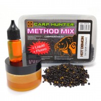 Method mix Pellets + Fluoro + Liquid Hot Demon (острые специи) CARPHUNTER