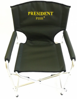 Кресло директорское "President Fish" Vip складное алюминий зелен.