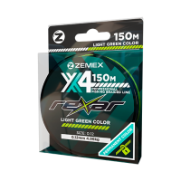 Плетеный шнур ZEMEX REXAR X4 150 m, d 0.16 mm, light green
