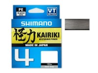 Леска плетёная SHIMANO Kairiki 4 PE 150 м серая 0.10 мм 6.8 кг