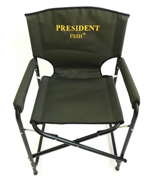 Кресло директорское "President Fish" Vip складное сталь зелен. арт.6103 010