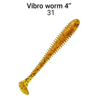 Vibro Worm 4'' 75-100-31-6 Силиконовые приманки Crazy Fish