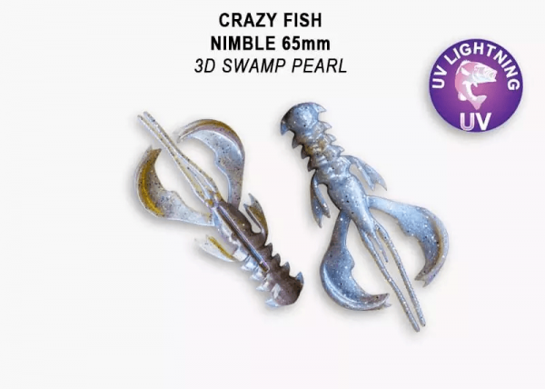 NIMBLE 2,5" 44-65-3d-6 Силиконовые приманки Crazy Fish