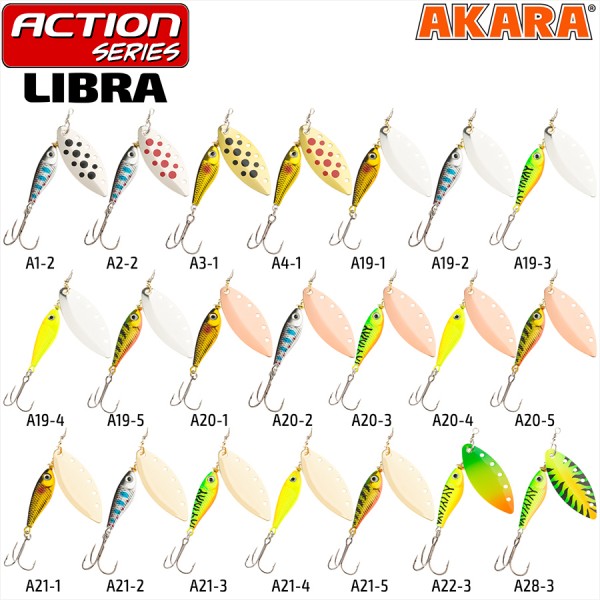 Блесна вращ. Akara Action Series Libra 4 16 гр. 4/7 oz. A21-3