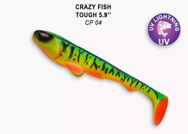 Tough 5" 28-125-cp04 Силиконовые приманки Crazy Fish