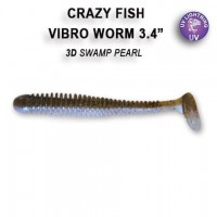 Vibro worm 3'' 11-75-64-6  Силиконовые приманки Crazy Fish