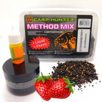 Method mix Pellets + Fluoro + Liquid Strawberry (клубника) CARPHUNTER