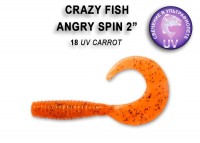CRAZY FISH ANGRY SPIN 45 MM COLOR: 18-6 UV CARROT