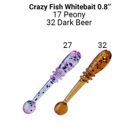 Whitebait 0.8" 16-20-27/32-1 Силиконовые приманки Crazy Fish