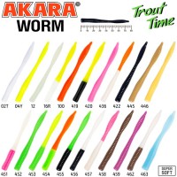 Силиконовая приманка Akara Trout Time WORM 3 Shrimp 436 (10 шт.)