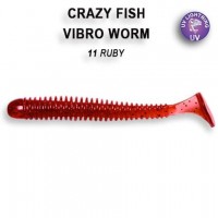VIBRO WORM 3-50-11-3 Силиконовые приманки Crazy Fish
