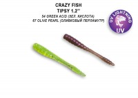 Tipsy 1,2" 69-30-54/67-1  Силиконовые приманки Crazy Fish
