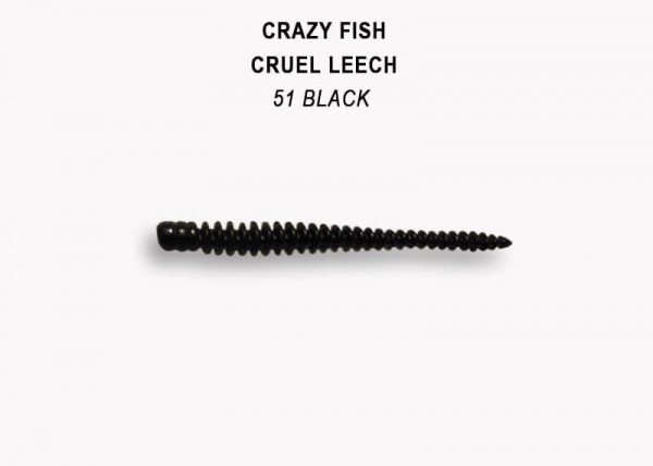 CRUEL LEECH 8-55-51-6  Силиконовые приманки Crazy Fish