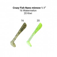 Nano Minnow 1,1" 68-27-16/20-5 Силиконовые приманки Crazy Fish