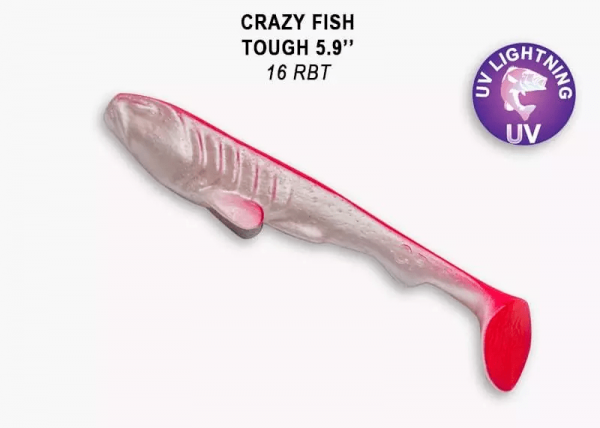 TOUGH 5,9" 60-150-66rbt-1 Силиконовые приманки Crazy Fish