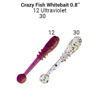 Whitebait 0.8" 16-20-12/30-1 Силиконовые приманки Crazy Fish