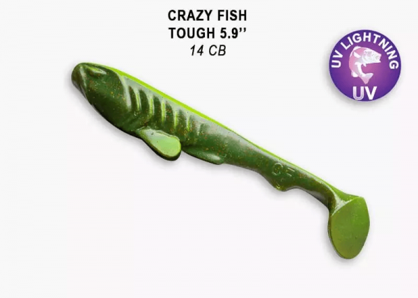 TOUGH 5,9" 60-150-14cb-1 Силиконовые приманки Crazy Fish