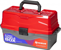 Ящик "NISUS" Tackle Box трехполочный красный (N-TB-3-R)