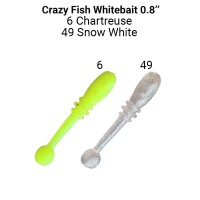 Whitebait 0.8" 16-20-6/49-6 Силиконовые приманки Crazy Fish