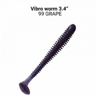 Vibro worm 3.4" 12-85-99-6 Силиконовые приманки Crazy Fish